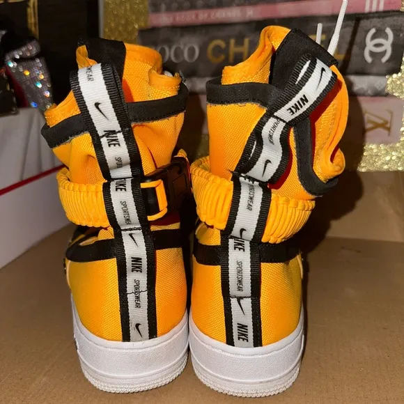 Nike Air High-Top Sneakers Lazer Black&amp;yellow M/8