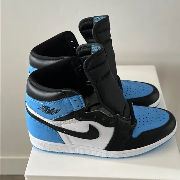 Nike Air Jordan High Top Sneakers - Blue and Black
