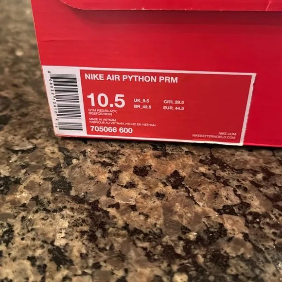 Nike Air Python Red High-Top Sneakers EUC 10.5