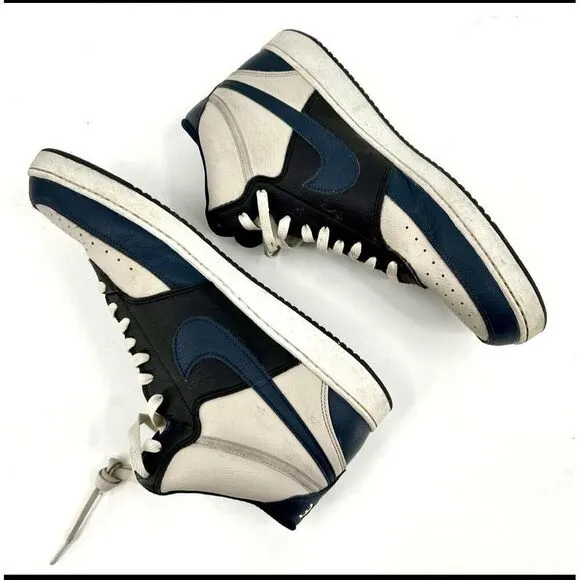 Nike DN3777-004 Black Gray Nike Swoosh High-Top Sneakers US 13