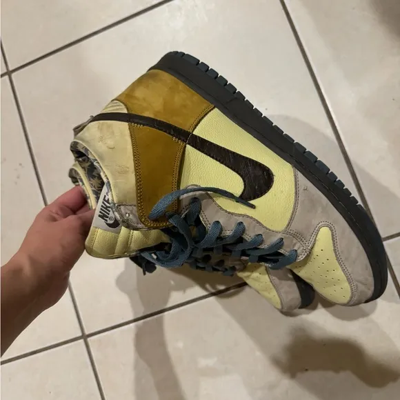 Nike Dunk High Premium Lemonade/ Midnight fog mens sneakers