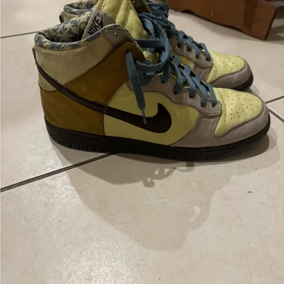 Nike Dunk High Premium Lemonade/ Midnight fog mens sneakers