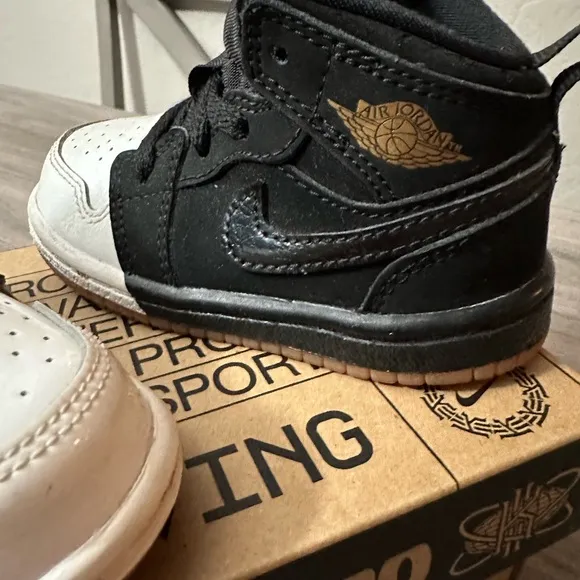 Nike Jordan Black and White Classic High-Top Sneakers