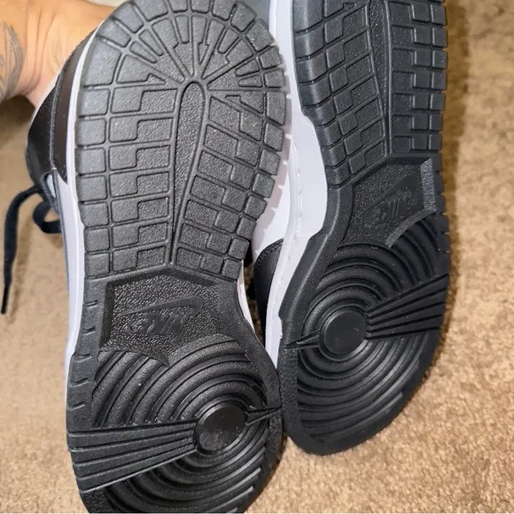 Nike womens Black and White High-Top Sneakers