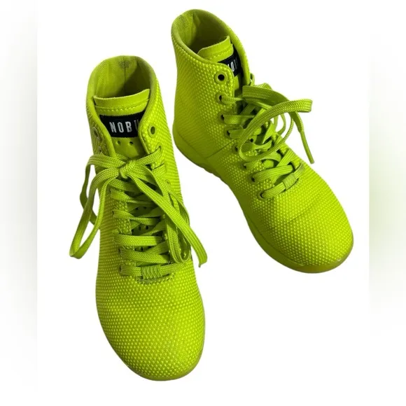 NOBULL Bright Green High-Top Athletic Gym Sneakers