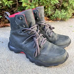North Face Boots Mens 9 Thermoball versa Insulated Black Red Boots