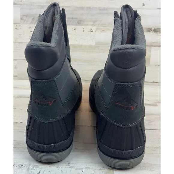 NORTIV8 Mens Snow Boots Zip Outdoor Waterproof Winter Insulated Boots Sz 11