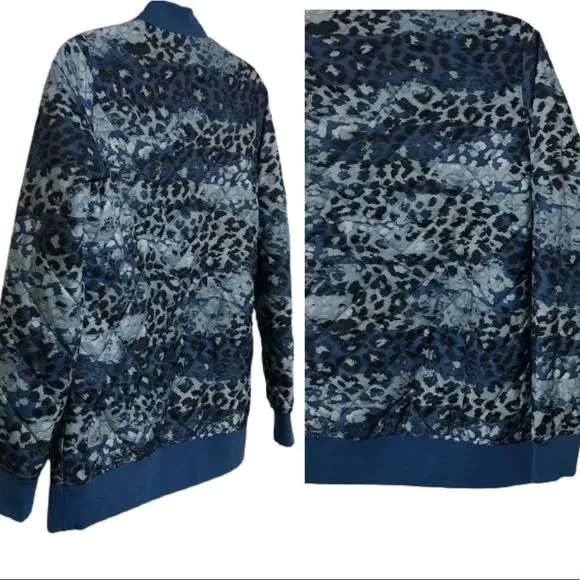NWOT $149 The North Face | Anna | Blue Ombre Leopard Jacket Slightly Oversized