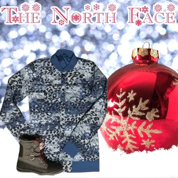 NWOT $149 The North Face | Anna | Blue Ombre Leopard Jacket Slightly Oversized