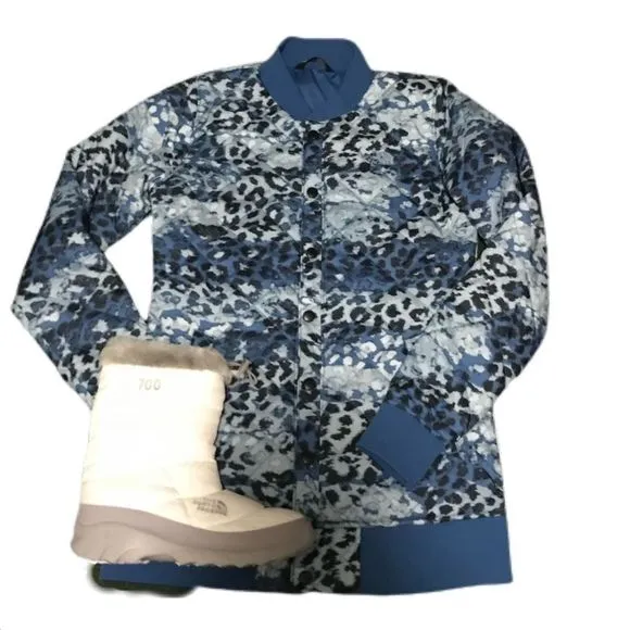 NWOT $149 The North Face | Anna | Blue Ombre Leopard Jacket Slightly Oversized