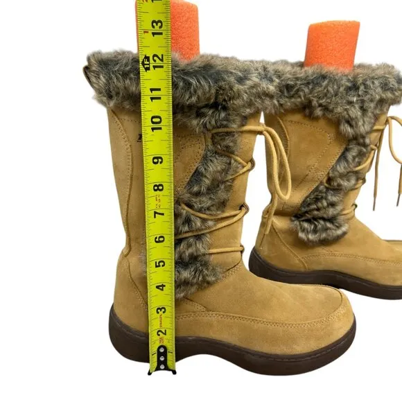 NWOT LL Bean Nordic Suede Waterproof Tek 2.5 PrimaLoft Winter Boots Women Sz 8.5