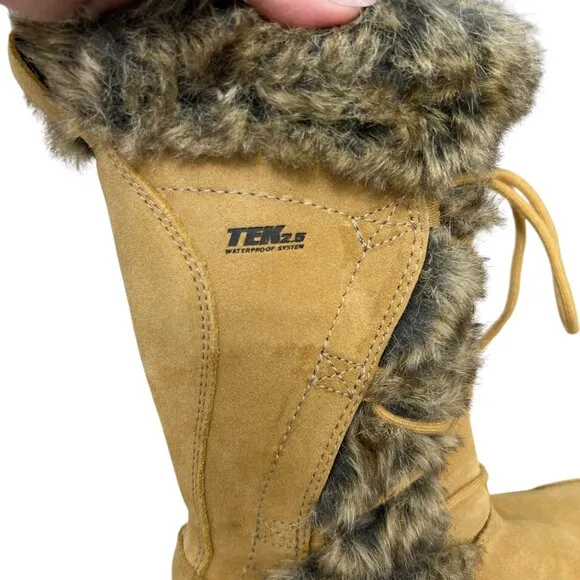 NWOT LL Bean Nordic Suede Waterproof Tek 2.5 PrimaLoft Winter Boots Women Sz 8.5