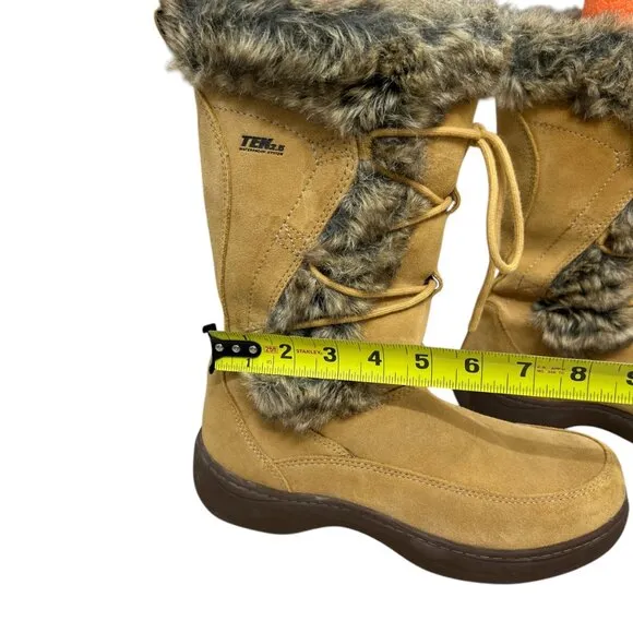 NWOT LL Bean Nordic Suede Waterproof Tek 2.5 PrimaLoft Winter Boots Women Sz 8.5