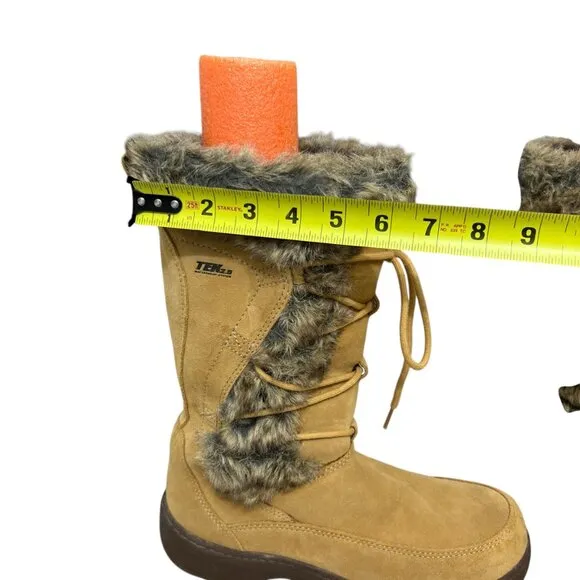 NWOT LL Bean Nordic Suede Waterproof Tek 2.5 PrimaLoft Winter Boots Women Sz 8.5