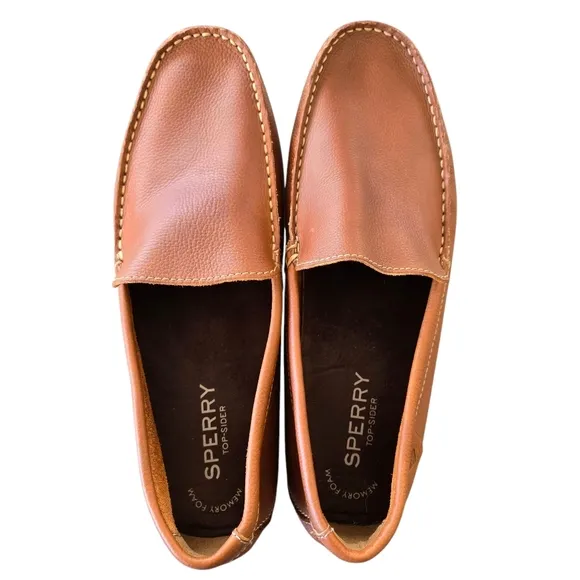 NWOT Men's Tan Sperry Top Sider Wave Driver Moccasin Loafers Sperry 12 WIDE
