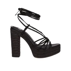 NWOT Paige Carson Braided Ankle-Wrap Platform Espadrilles - Sz 10