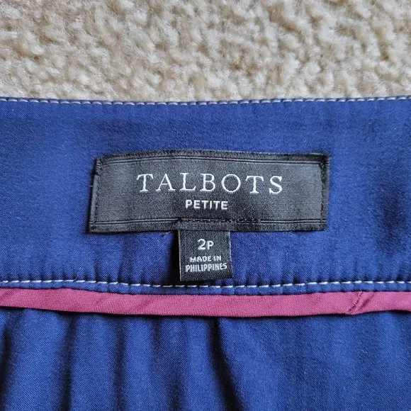NWOT Talbots wool-blend houndstooth button skirt 19&quot; long
