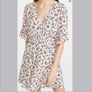 NWT BA&amp;SH Sete Short Flowing Floral crochet bohemian dress women’s size XS