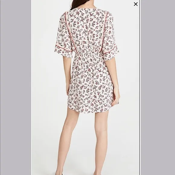 NWT BA&amp;SH Sete Short Flowing Floral crochet bohemian dress women’s size XS