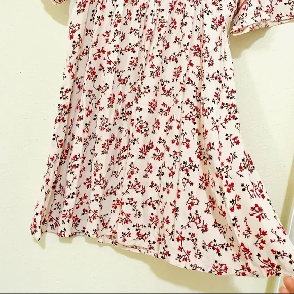 NWT BA&amp;SH Sete Short Flowing Floral crochet bohemian dress women’s size XS