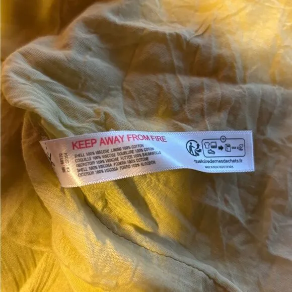 Nwt free people in your dreams ruffle maxi dress dried moss yellow