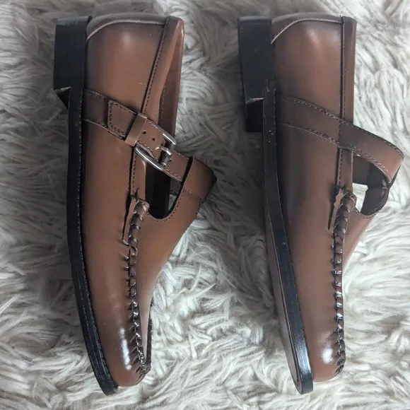 NWT G.H. Bass Mary Jane Weejuns Loafers in Whiskey Brown