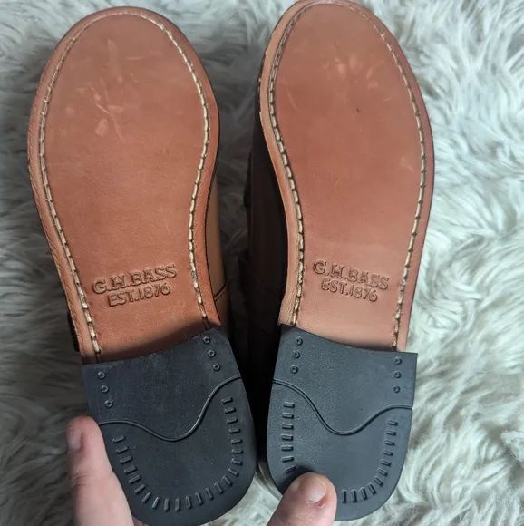NWT G.H. Bass Mary Jane Weejuns Loafers in Whiskey Brown