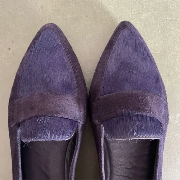 NWT Homers Artisan Shoes CROSTA SIRENA Pointy Toe Flats 2 Pony Hair Vamp *Spain*