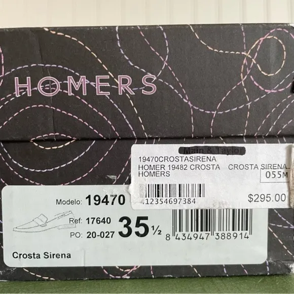 NWT Homers Artisan Shoes CROSTA SIRENA Pointy Toe Flats 2 Pony Hair Vamp *Spain*