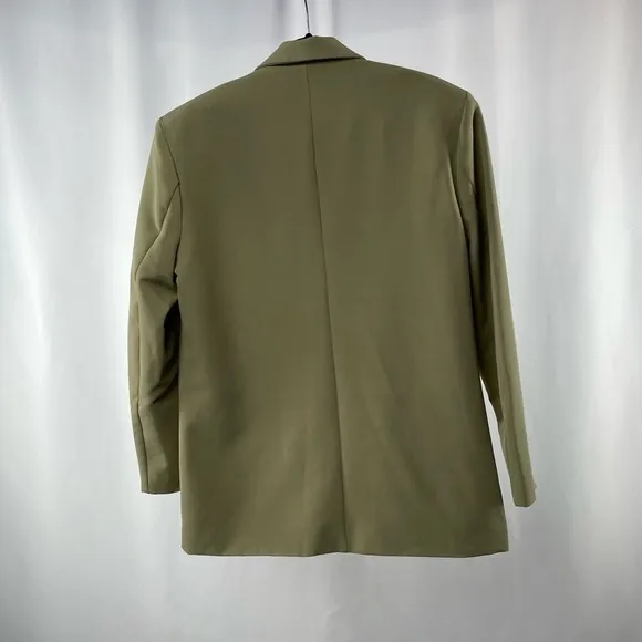 NWT Nasty Gal Oversized Single Breasted Blazer in Sage Size 6
