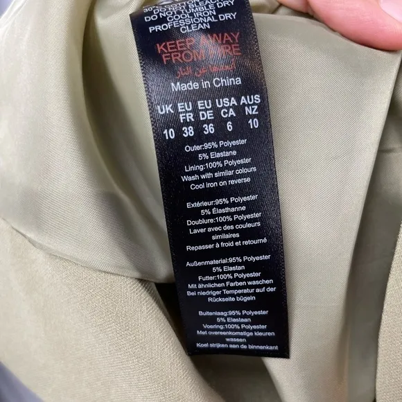 NWT Nasty Gal Oversized Single Breasted Blazer in Sage Size 6
