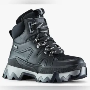 NWT NIB NEW COUGAR Wicked Womens Leather Waterproof Boots 7 Black Gray Hiking