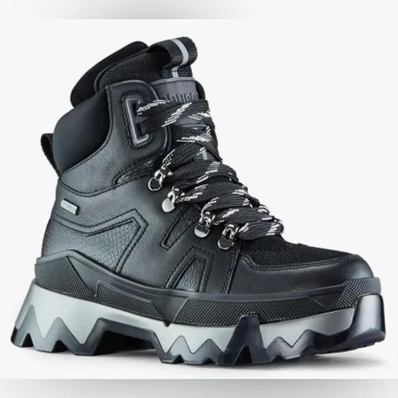 NWT NIB NEW COUGAR Wicked Womens Leather Waterproof Boots 7 Black Gray Hiking