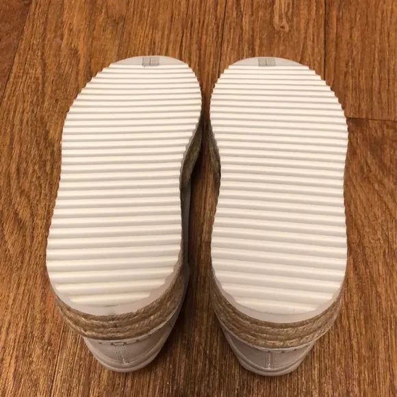 NWT Rag &amp; Bone Kent Espadrille in White with Jute Platform Size 9 (39)