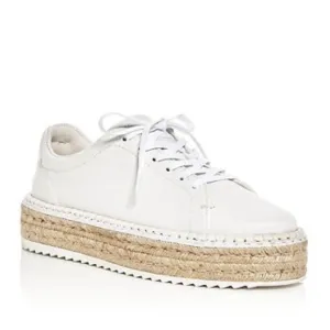 NWT Rag &amp; Bone Kent Espadrille in White with Jute Platform Size 9 (39)