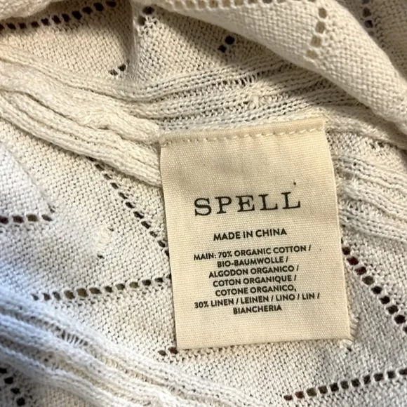NWT Spell Lou Lou Knit Midi Skirt inSnow size small