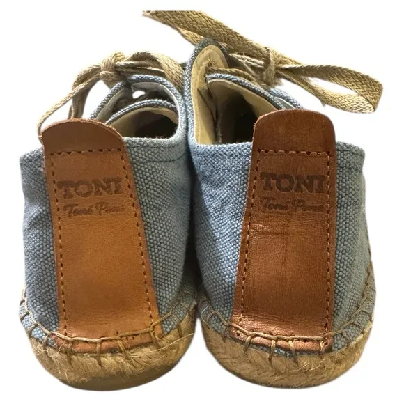 NWT Toni Pons - Dixon - Men's lace-up Espadrilles in Blue size 39 (US9)