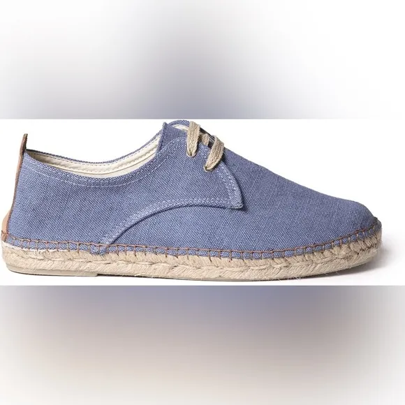 NWT Toni Pons - Dixon - Men's lace-up Espadrilles in Blue size 39 (US9)