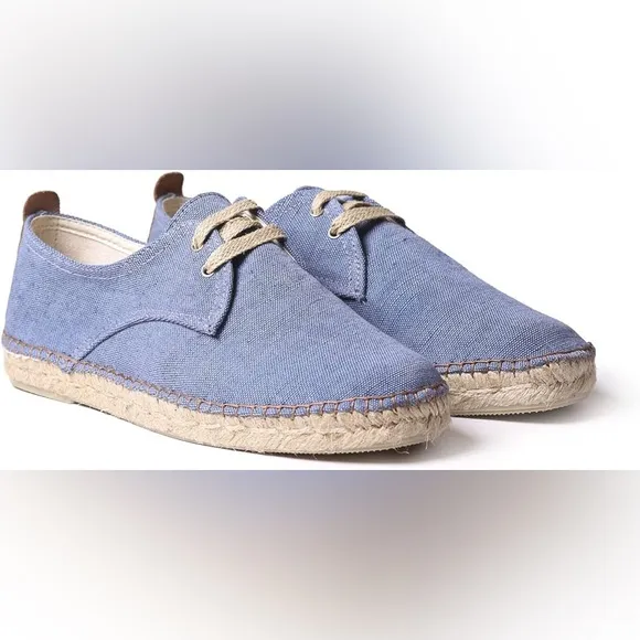 NWT Toni Pons - Dixon - Men's lace-up Espadrilles in Blue size 39 (US9)