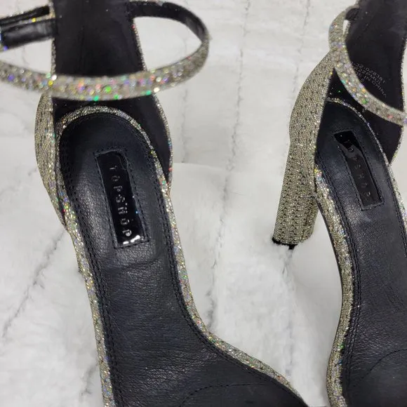 NWT Topshop 7.5 Robyn Sandals Strappy heels