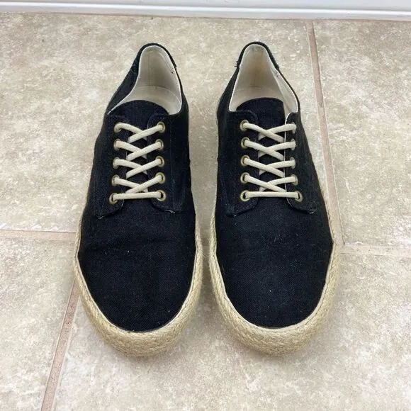 Original Penguin Espy Lace-Up Black Espadrilles Sneakers