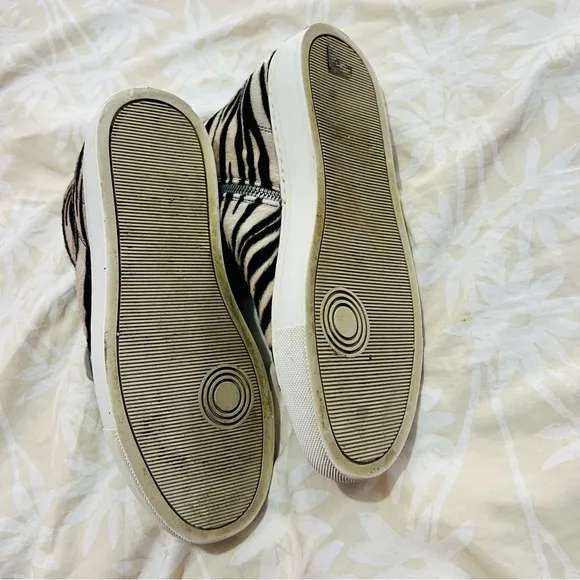 P448 Star Zebra High Top Zip Sneakers 37