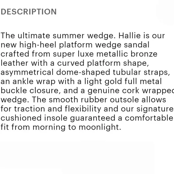 Paige wedge sandals women's 9 bronze leather Hallie strappy padded glam new $298