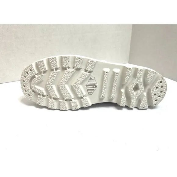 Palladium Pampa Hi Boots Women’s Sz 7 Organic Sneakers Star White Chunky Retro