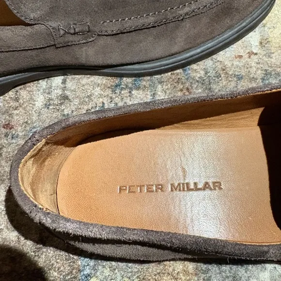 Peter Millar Brown Suede Loafers Slip-On