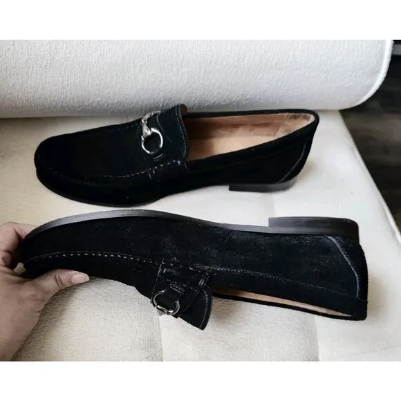Peter Millar Loafers Men's 11M Black Suede Horsebit Preppy Classic Driving