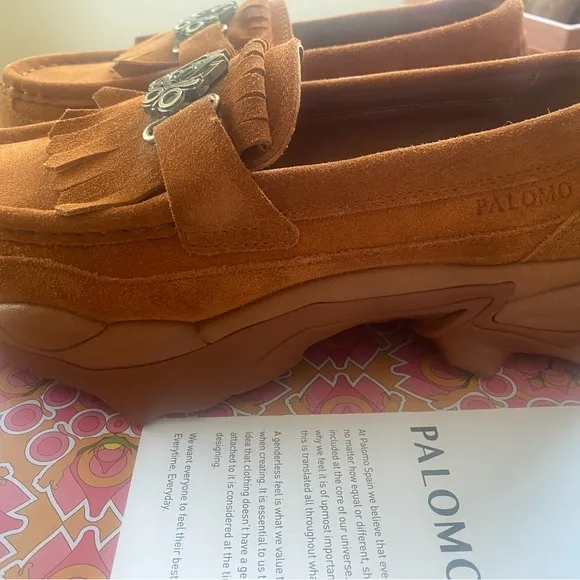 Plomo Brown Chunky Sole Loafers