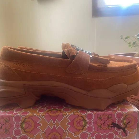 Plomo Brown Chunky Sole Loafers
