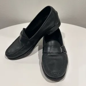 Polo Ralph Lauren Classic Black Leather Penny Loafers mens size 10D