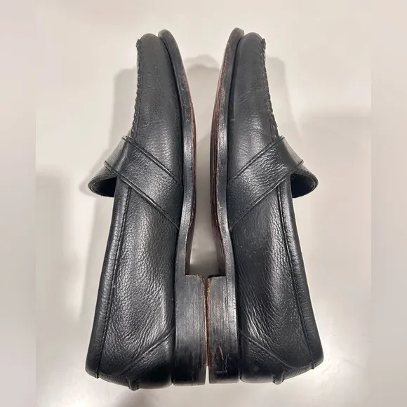 Polo Ralph Lauren Classic Black Leather Penny Loafers mens size 10D
